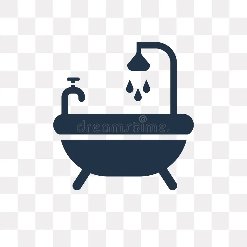 bathtub vector icon isolated transparent background transparency concept can be used web mobile 127338739