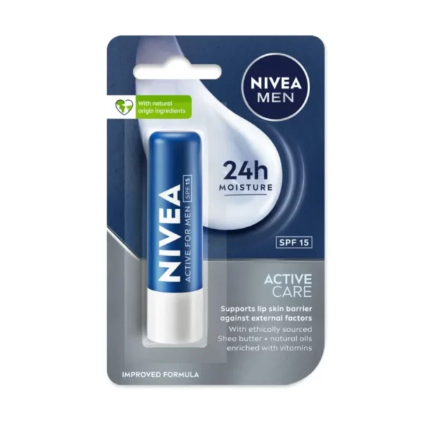 nivea men active care lip balm