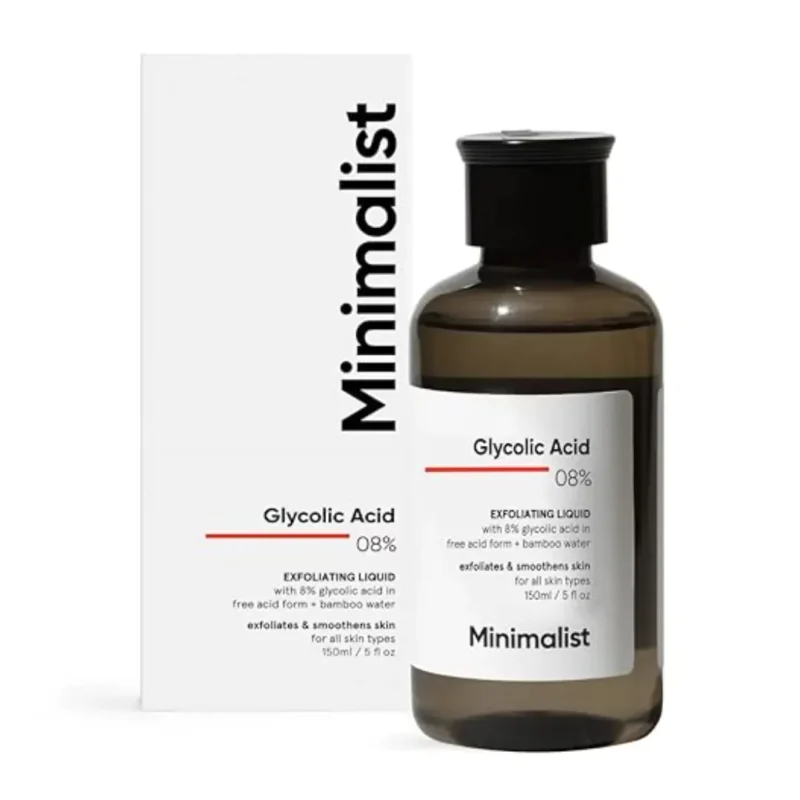 minimalist glycolic acid toner