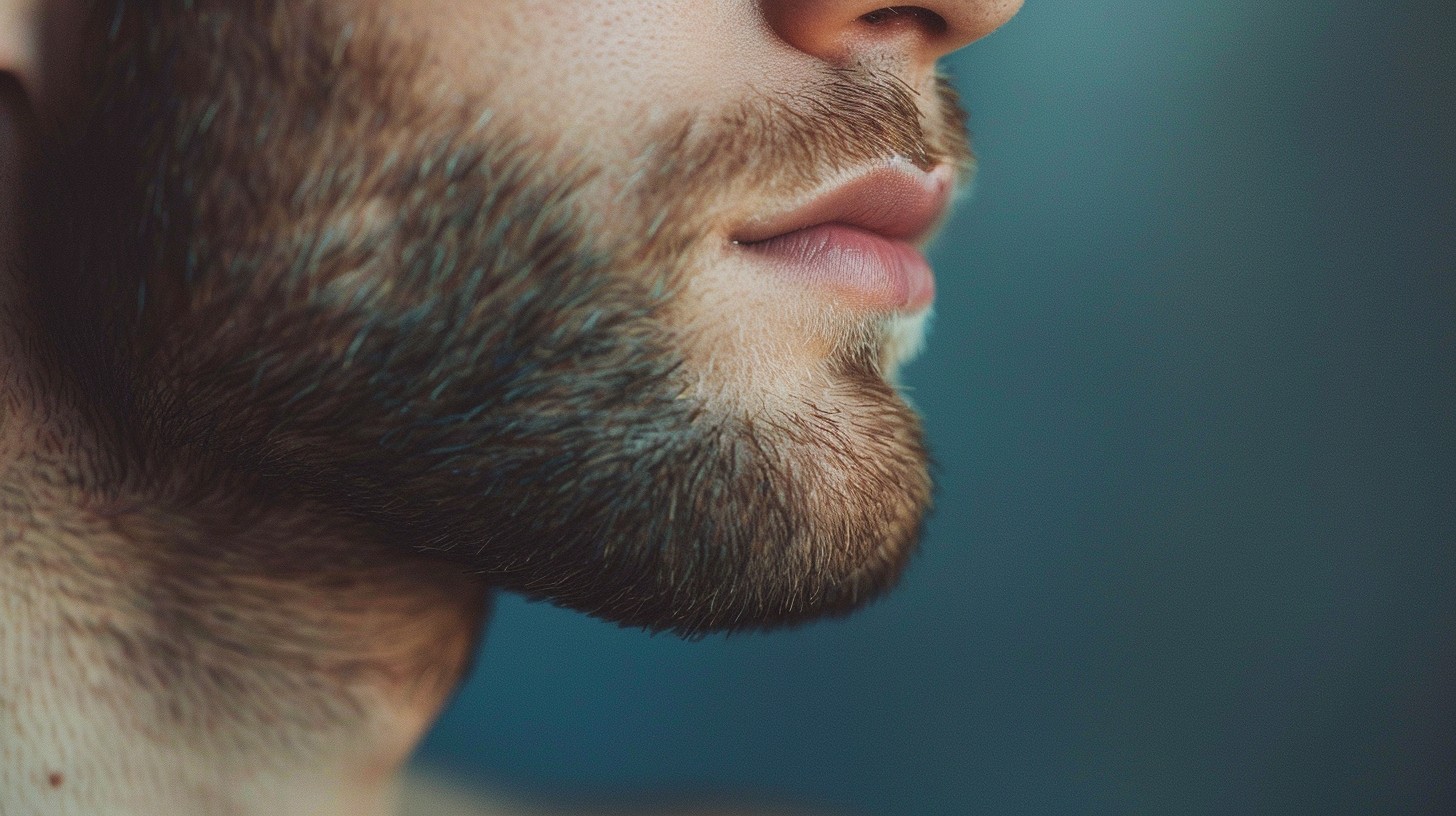 Man's close up profile